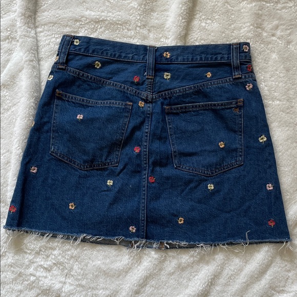 Madewell Embroidered Denim Mini Skirt - Picture 7 of 15